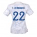 Frankrike Theo Hernandez #22 Bortedrakt Dame VM 2022 Korte ermer